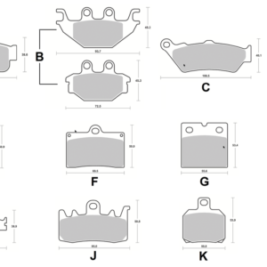 PASTIGLIE FRENO PER INDIAN