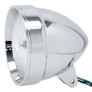 7" FANALE ANTERIORE IN ALLUMINIO BILLET CROMATO APPROVATO EU