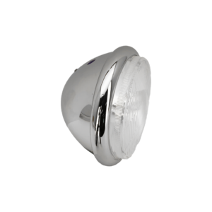 FANALI ANTERIORI CROMATI STILE BATES DA 5 1/2"