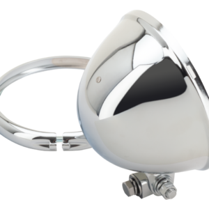 FANALI ANTERIORI CROMATI STILE BATES DA 5 1/2"