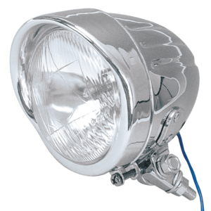 FARO SUPPLEMENTARE CROMATO DA 4 1/4" LONG BODY CON ATTACCO INFERIORE