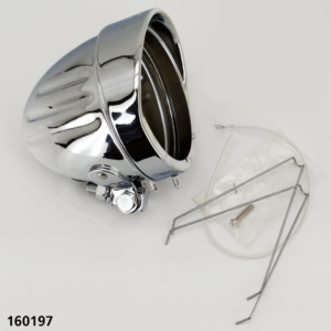 FARO SUPPLEMENTARE CROMATO DA 4 1/4" LONG BODY CON ATTACCO INFERIORE