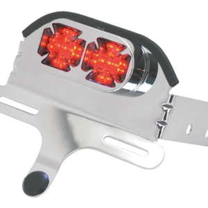 FANALE POSTERIORE A LED STILE FATBOB "TWIN CROSS"