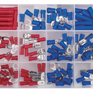 SCATOLA ASSORTIMENTO 150 PEZZI CON TERMINALI E CONNETTORI