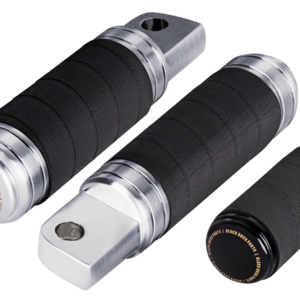 PEDANE POGGIA PIEDI E PEDALINI FRENO E CAMBIO CON GOMMA SIMIL NASTRO TELATO BLACK DUCK