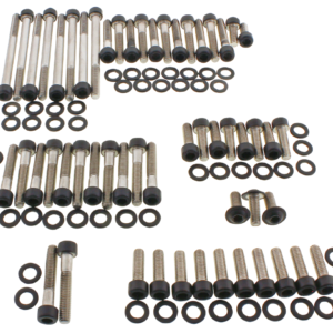 KIT VITI NERE IN ACCIAIO INOX PER MOTORE CAMBIO E PRIMARIA