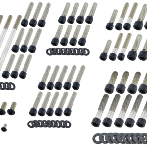 KIT VITI NERE IN ACCIAIO INOX PER MOTORE CAMBIO E PRIMARIA