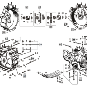 PARTE INFERIORE MODELLI 45CI E BIG TWIN FLATHEAD