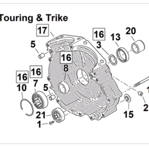 RICAMBI PER PARTE INFERIORE MILWAUKEE EIGHT 2017 A OGGI
