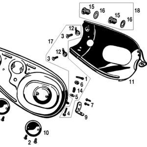 CARTER CATENA PRIMARIA PER MODELLI 45CI