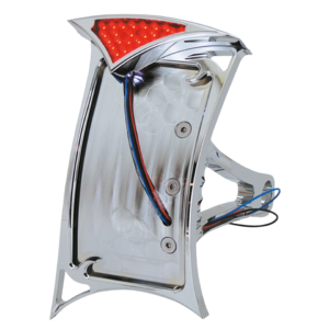 PORTA TARGA LATERALE CON FANALE GOTHIC A LED