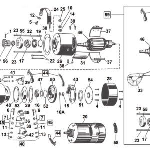 PARTI PER GENERATORI A 3 SPAZZOLE "32E" E "52E" 1932-1957