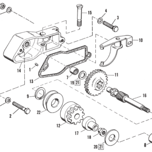 PARTI PER ALLOGGIAMENTO MOTORINO D’AVVIAMENTO PER SPORTSTER 1967-1980
