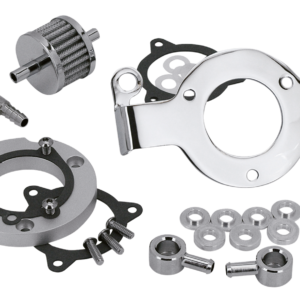 STAFFA FILTRO ARIA E ADATTATORE PER TWIN CAM CON ACCELERATORE ELETTRONICO DAL 2008 AL 2017