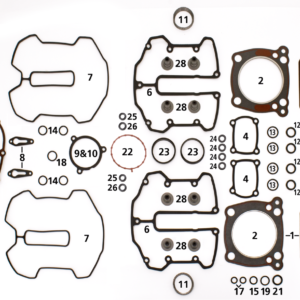 GUARNIZIONI MOTORE, PARAOLI E O-RING PER MILWAUKEE EIGHT