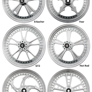 RUOTE RICK'S IN ALLUMINIO BILLET IN TRE PEZZI