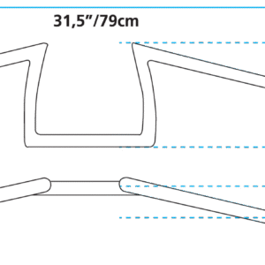 MANUBRI DONKEY ZODIAC CUSTOM PRODUCTS DA UN POLLICE DI DIAMETRO