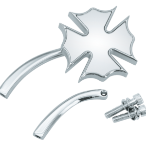 SPECCHIETTO CROMATO ROYAL CON STELO CURVO