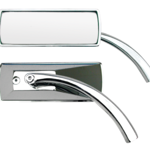 SPECCHIETTO IN ALLUMINIO BILLET CROMATO "SLIM LINE"