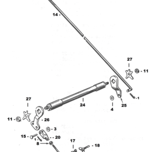 PARTI PER FRENO POSTERIORE PER BIG TWIN 1936-1957