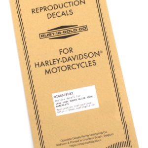 REPLICA DECAL PER FORCELLE DA RUST IS GOLD CO.