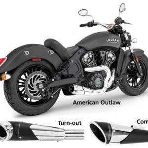 SHORTY 2-INTO-1 PER INDIAN SCOUT