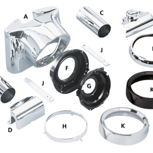 KIT DI CONVERSIONE ALLOGGIAMENTO FARO PER HERITAGE SOFTAIL E FAT BOY