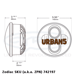 PARABOLA A LED CYRON URBAN DA 5 3/4"