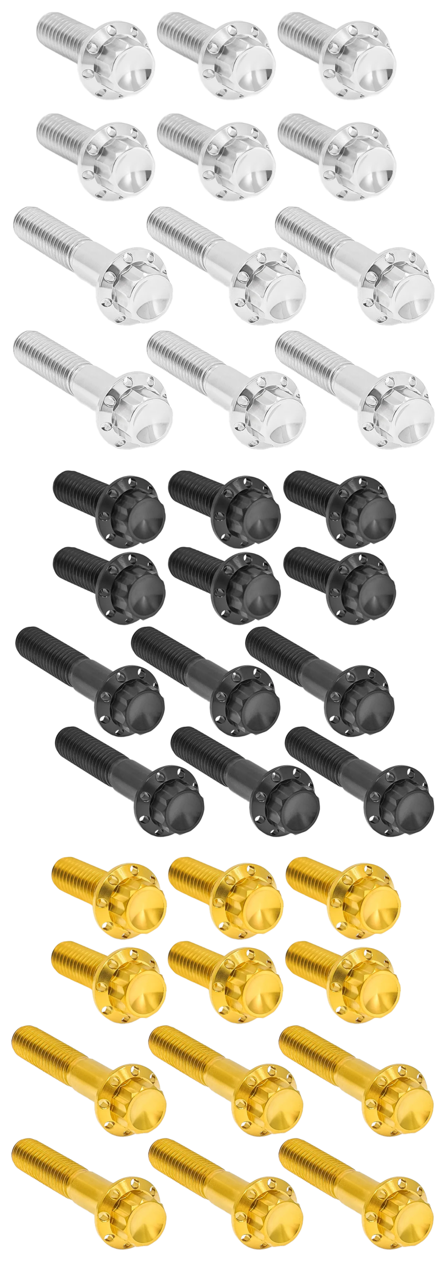 KIT BULLONI A 12 PUNTI IN TITANIO PER COPERTURE BILANCIERI