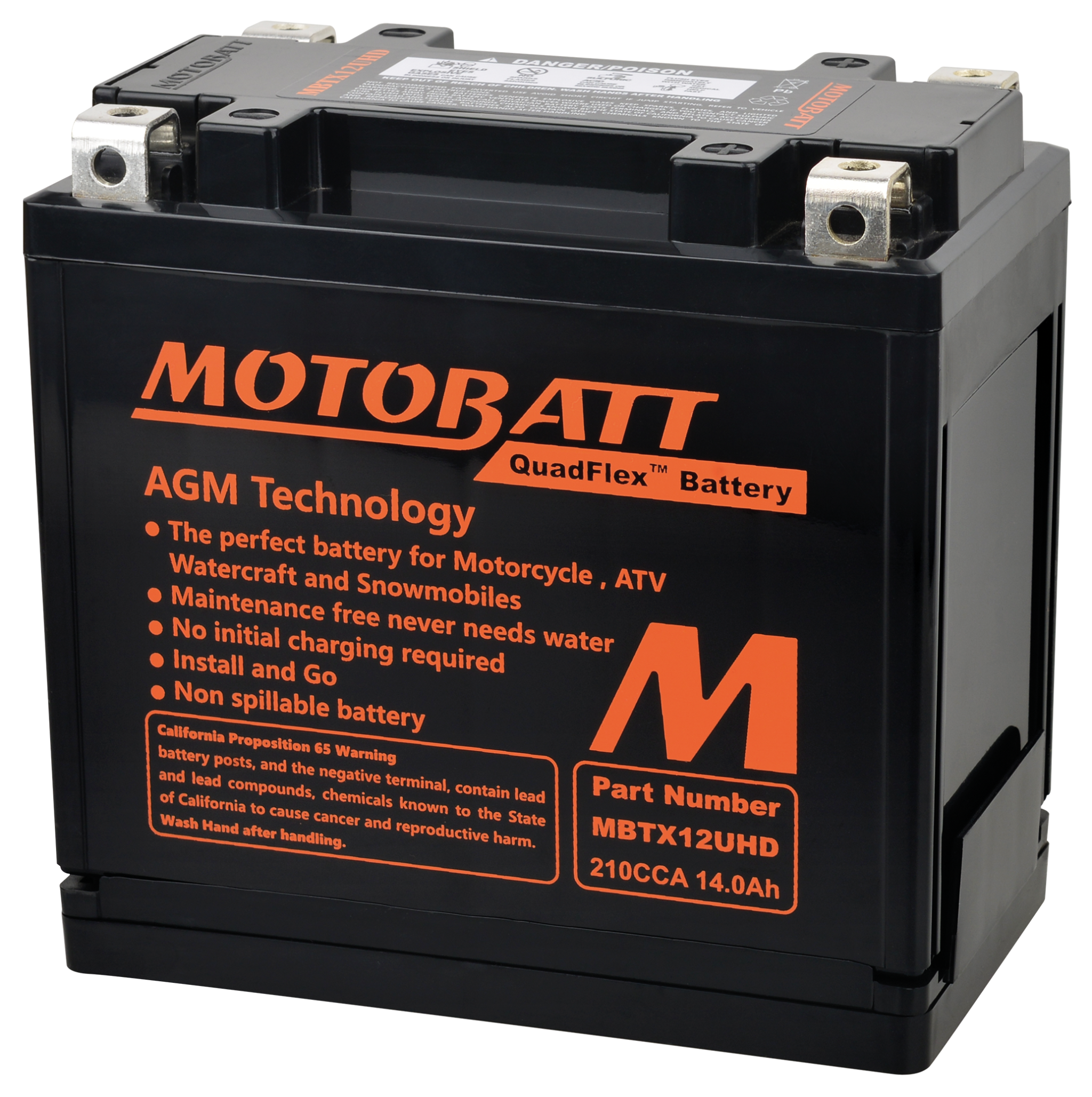 BATTERIE AGM MOTOBATT QUADFLEX