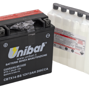 BATTERIE UNIBAT AGM A SECCO CON PACCHETTO DI ACIDO
