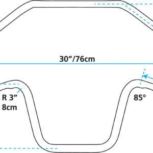 MANUBRI APE HANGER ZODIAC CUSTOM PRODUCTS DA UN POLLICE DI DIAMETRO