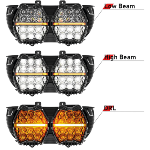 PARABOLA A LED HONEYCOMB PER ROAD  GLIDE