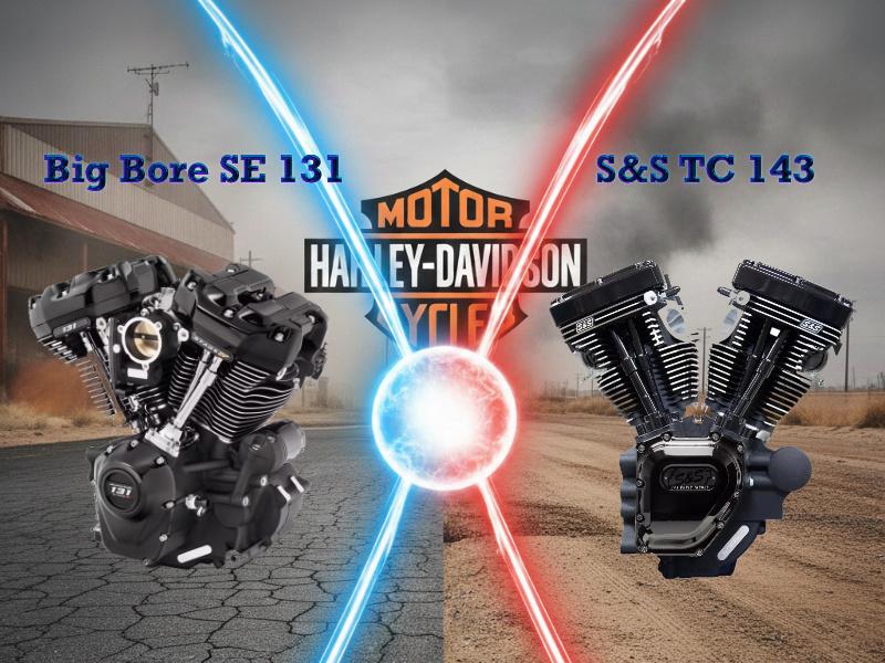 Screamin Eagle TC 131 vs Big Bore S&S TC 143