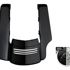 Vivid Black Stretched 2-Into-1 Tri-Bar Fender Extension for Harley® Touring '09-'25