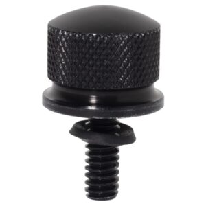 Black 1/4" Knurled Seat Bolt / Screw Kit for Harley-Davidson® from HOGWORKZ