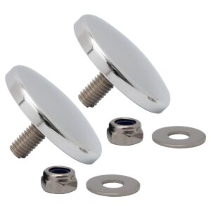 Chrome Fairing Mirror Hole Plugs for Harley® Street Glide '06-'25