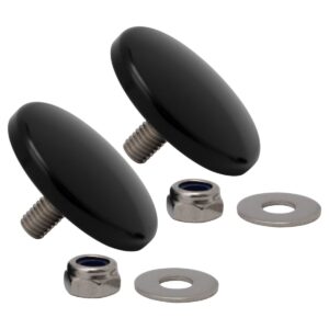 Black Fairing Mirror Hole Plugs for Harley® Street Glide '06-'25