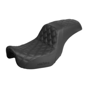 Rise Up Seat for Harley® Dyna '06-'17 (Diamond / Black Stitch)