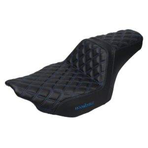 Rise Up Seat for Harley® Touring '23.5-'25 (Diamond / Blue Stitch)