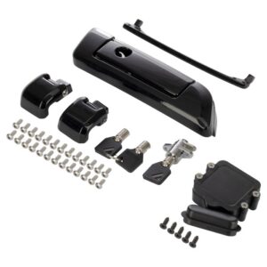 HOGWORKZ® Black Tour Pack Hinges & Latch Kit for Harley-Davidson
