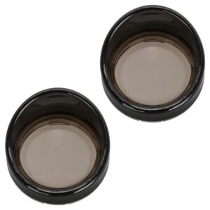 Visor Turn Signal Trim Rings for Harley-Davidson® Models | 1157 Bullet Style Lens ( Black / Smoked )