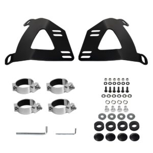 HOGWORKZ® Menace Fairing Brackets (49mm) for Harley® FXBB / FXST / FXLR '18-'25 & Dyna '06-'17
