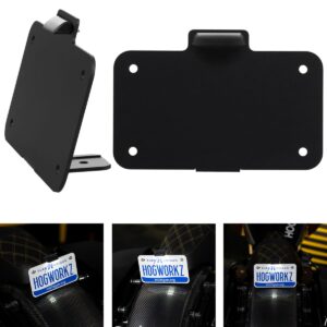 Black Seat Bolt LED Upright License Plate Mount for Harley® Motorcycles