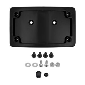 Black Universal LED Flush License Plate Mount for Harley-Davidson® Motorcycles