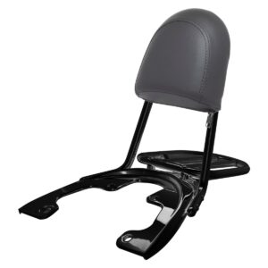 Black Sissy Bar Backrest / Luggage Rack for Harley® V-Rod '07-'11