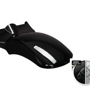 Vivid Black Wide Bobber Rear Fender w/ LEDs for '18-'25 Harley® Fat Boy / Breakout