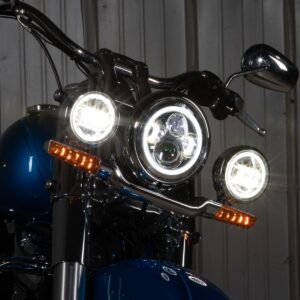 7" LED Chrome HALOMAKER® Headlight for Harley® Softail '18-'25