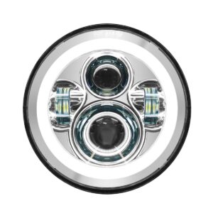 7" LED Chrome HALOMAKER® Headlight for Indian® Motorcycles