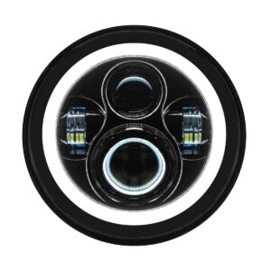 7" LED Black HALOMAKER® Headlight for Indian® Motorcycles